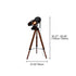 Traditional Vintage Tripod Camera Wooden Iron ABS 1-Light Standing Floor Lamp For Living Room