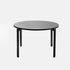 Contemporary Retro Round Wood Poplar Core Panel Dining Table For 2/4 Seats