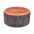 Contemporary Creative Fruit Pattern Round Fabric Pouf Footstool For Living Room