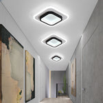 Modern Simplicity Iron Acrylic Square LED Flush Mount Ceiling Light For Living Room