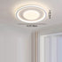 Modern Minimalist Round Acrylic Iron Aluminum Silicone LED Flush Mount Ceiling Light For Bedroom