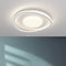 Modern Minimalist Wave Round Square Hardware Acrylic LED Flush Mount Ceiling Light For Bedroom