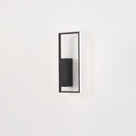 Modern Minimalist Rectangle Line Iron Silicone LED Wall Sconce Lamp For Living Room