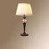 Traditional Vintage Pleated Fabric Shade Iron Base 1-Light Table Lamp For Bedroom