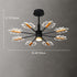 Modern Minimalist Branch Maple Leaf Iron Acrylic LED Chandelier For Living Room