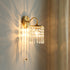 Traditional Vintage Round Shell Crystal Iron Frame 1-Light Wall Sconce Lamp For Living Room