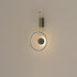 Modern Simplicity Aluminum Circle Ring Silicone Strip LED Wall Sconce Lamp For Living Room