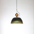 Contemporary Nordic Ribbed Glass Bowl-Shaped 2-Light Pendant Light For Living Room