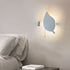 Modern Minimalist Round Leaf Iron Aluminum Acrylic LED Wall Sconce Lamp For Living Room