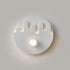 Modern Minimalist Cream Round Love Wave Iron Acrylic LED Wall Sconce Lamp For Bedroom