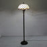 Traditional Tiffany Mediterranean Dragonfly Stained Glass Dome Shade 2-Light Standing Floor Lamp For Home Office