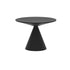 Modern Minimalist Round Cone Aluminum Metal End Table 1-Tier For Living Room