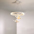 Contemporary Creative Kids Round Butterfly Iron Acrylic LED Chandelier For Bedroom