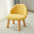 Contemporary Nordic Fabric Round Footstool Backrest For Entryways