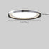 Modern Minimalist Round Aluminum Acrylic Shade LED Flush Mount Ceiling Light For Living Room