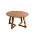 Contemporary Simplicity Round Wood V-Shaped Legs Coffee Table For Living Room