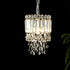 Modern Luxury Cylinder Stainless Steel Crystal 1/3 Light Chandelier For Living Room