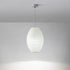 Traditional Japanese Iron Paper Elliptical 1-Light Pendant Light For Dining Room