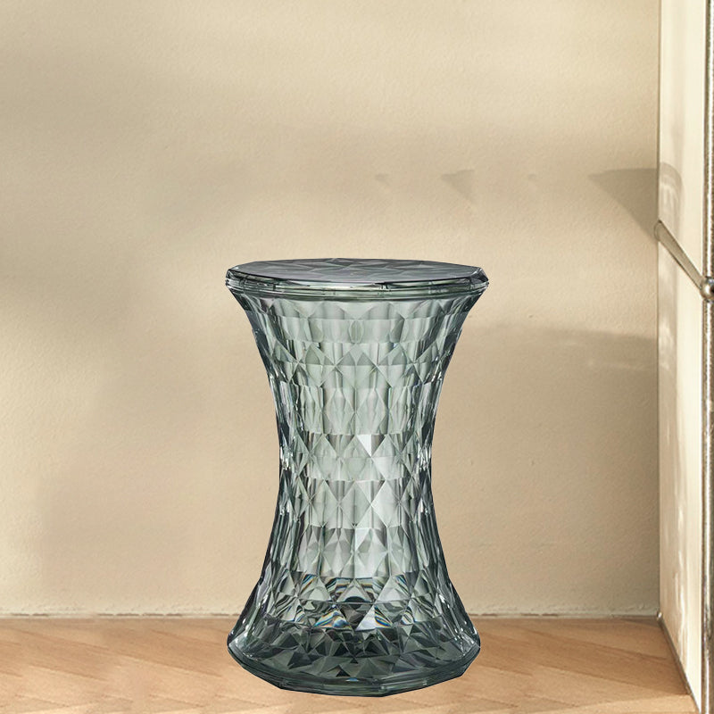 Contemporary Nordic Column Acrylic Chair Backless Armless For Living Room