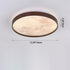 Contemporary Scandinavian Iron Plastic Round Moon LED Flush Mount Ceiling Light For Living Room