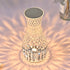 Modern Art Deco Acrylic Bottle Design Petal Effect USB LED Table Lamp For Bedroom