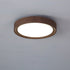 Contemporary Simplicity Round Wood Grain Acrylic LED Flush Mount Ceiling Light For Bedroom