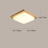 Contemporary Nordic Wood Acrylic Plum Shape LED Flush Mount Ceiling Light For Living Room