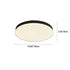 Modern Minimalist Aluminum Acrylic Round Shade LED Flush Mount Ceiling Light For Bedroom