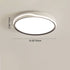 Modern Minimalist Geometric Square Iron Acrylic LED Flush Mount Ceiling Light For Bedroom