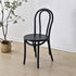 Contemporary Retro Rattan Beech Wood Metal Round Arched Dining Chair Backrest For Dining Room