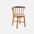 Contemporary Nordic Round Rubberwood Rattan Dining Chair Backrest For Dining Room