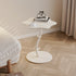 Contemporary Creative Clouds Rock Slab Tempered Glass End Table 1-Tier For Bedroom