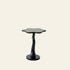 Traditional French Round Petal Design Wood Iron Side Table For Living Room