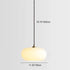 Modern Minimalist Copper Glass Wood Persimmon Shaped 1-Light Pendant Light For Dining Room