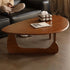 Modern Minimalist Solid Wood Triangular Coffee Table For Living Room