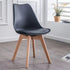 Modern Minimalist Tulip Shape PP Wood Chair Backrest For Living Room