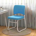 Modern Minimalist Square PU Leather Stackable Desk Chair Backrest For Home Office