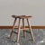 Contemporary Nordic Ash Wood Square Vanity Stool Footrest For Bedroom