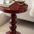 Traditional Vintage Round Beaded Wooden Coffee Table For Living Room