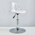 Modern Minimalist Square Round Cylinder Base Metal PET Bar Stool Backrest Footrest For Dining Room