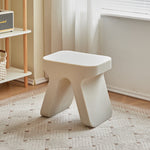 Modern Minimalist Rectangular PE Plastic Low Stool For Living Room