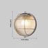 Contemporary Industrial Aluminum Glass Round Oval 1-Light Wall Sconce Lamp For Hallway