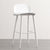 Modern Minimalist Rectangular Carbon Steel Stand Bar Stool Plastic Backrest For Dining Room