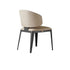 Contemporary Luxury Square Microfiber Leather Wave Pattern Dining Chair Wingback Armless For Dining Room