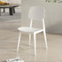 Contemporary Scandinavian Macaron Plastic Square Dining Chair Backrest For Dining Room