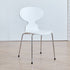 Modern Minimalist Square PVC Metal Chair Four Legs Backrest For Living Room