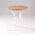 Modern Minimalist Round Cross Frame Plastic Outdoor Coffee Table For Garden