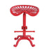 Contemporary Industrial Iron Wood Round Hollowed Claw Base Bar Stool Footrest For Kitchen