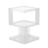 Modern Luxury Square Acrylic End Table 3-Tier For Living Room