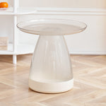 Contemporary Creative Round Cone Plastic PET Coffee Table For Living Room